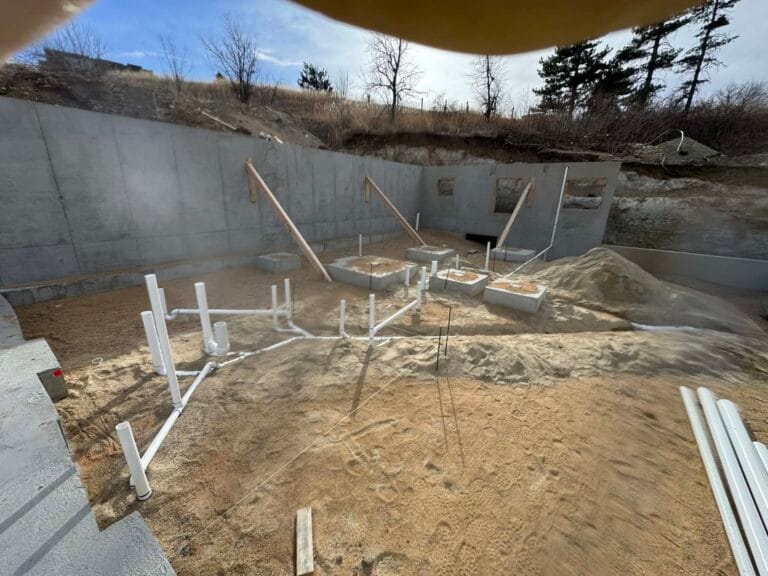 Gallery | Imperial Plumbing LLC Underground plumbing rough-in on a new construction site