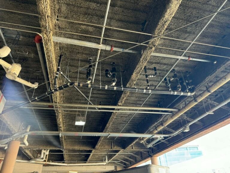 Gallery | Imperial Plumbing LLC Commercial ceiling plumbing rough-in with overhead water lines