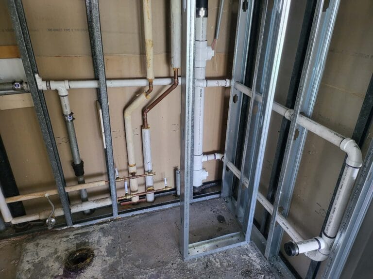 Gallery | Imperial Plumbing LLC Copper water supply rough-in for a remodel