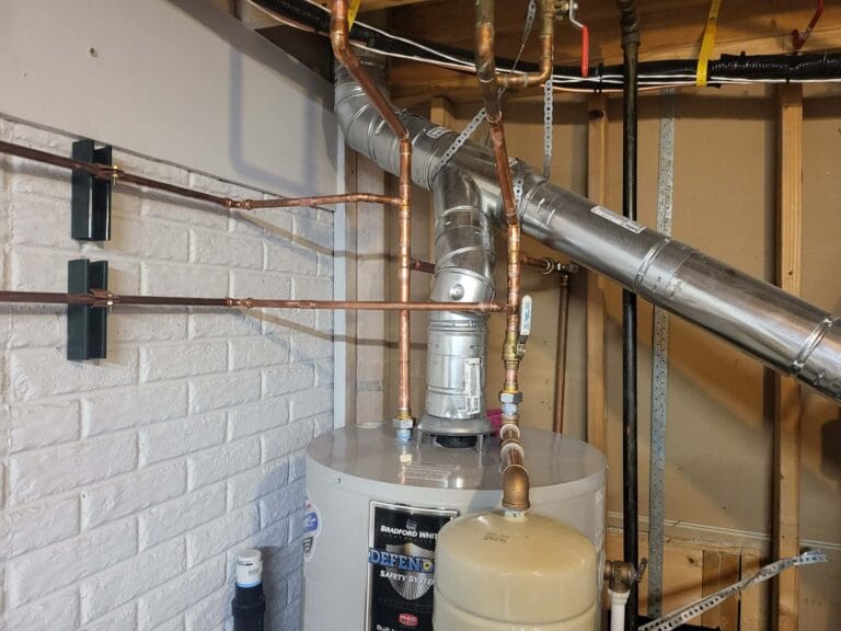 Gallery | Imperial Plumbing LLC Water heater and venting installation