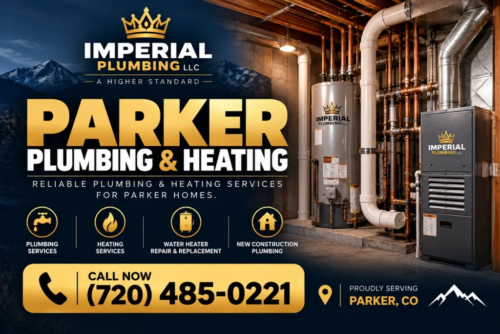 Trusted Plumber in Parker, CO | Imperial Plumbing LLC imperial plumbing parker banner