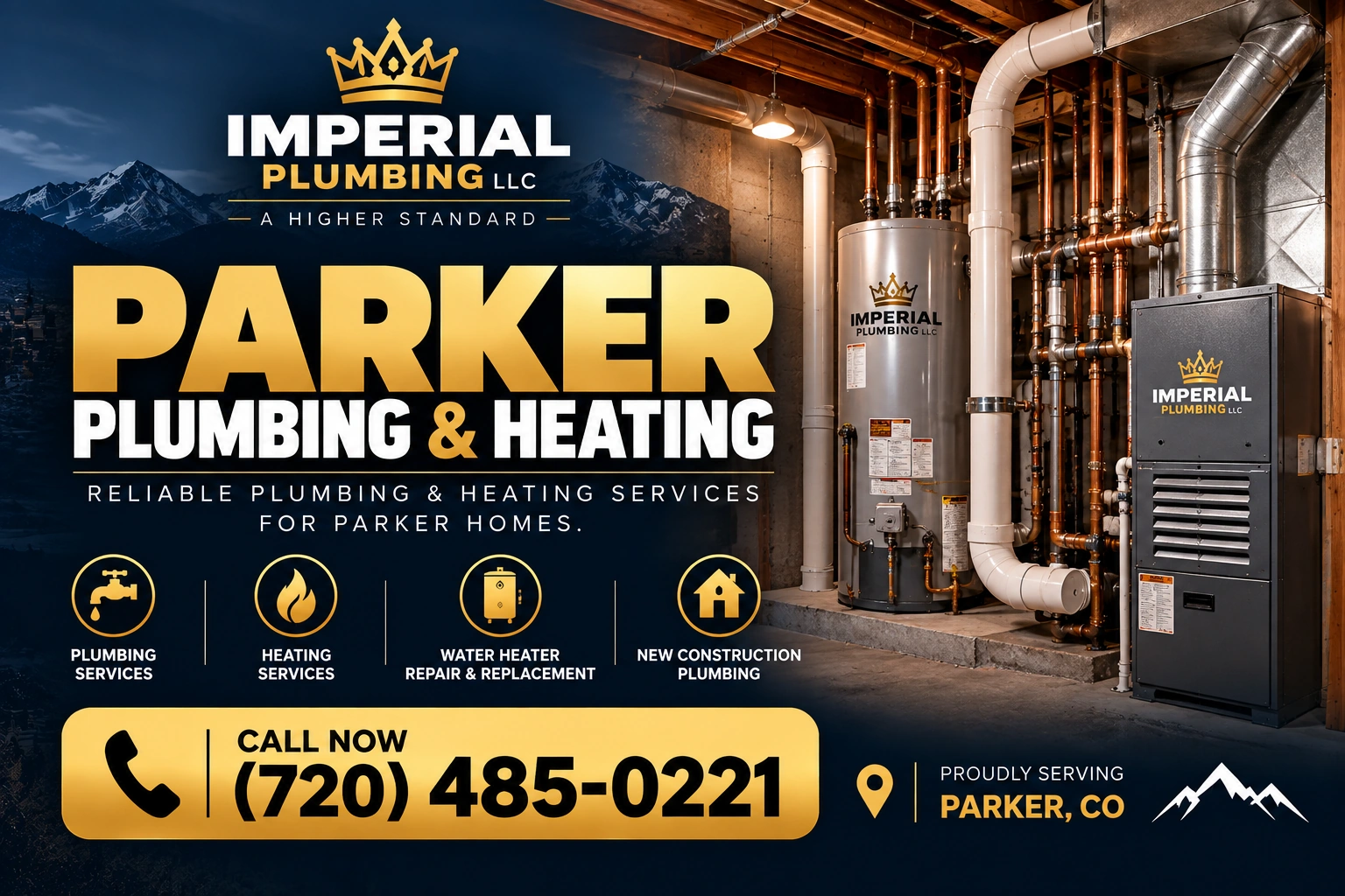 Licensed plumber in Parker, CO — Imperial Plumbing LLC